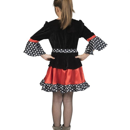 e-carnavalskleding-SYK Heksen jurk Polka Dotty meisje