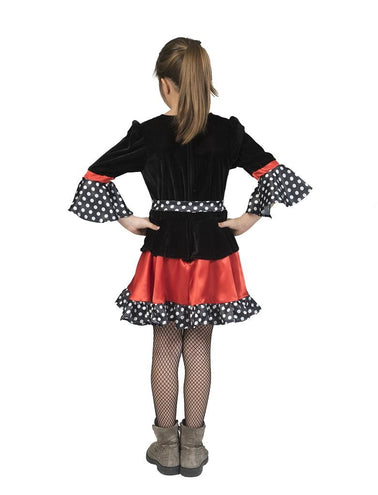 e-carnavalskleding-SYK Heksen jurk Polka Dotty meisje