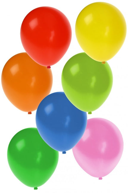e-carnavalskleding-SYK Helium ballonnen 100 x assortie mt 12