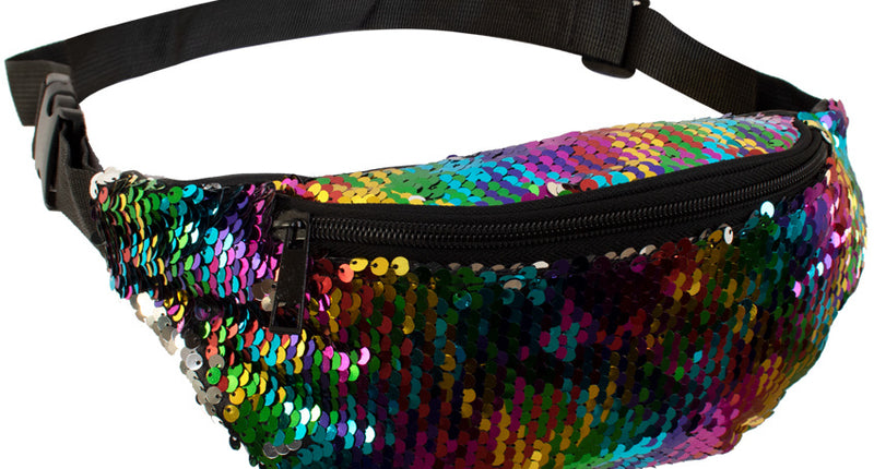 e-carnavalskleding-SYK Heuptasje multicolour met glitters