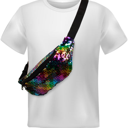 e-carnavalskleding-SYK Heuptasje multicolour met glitters