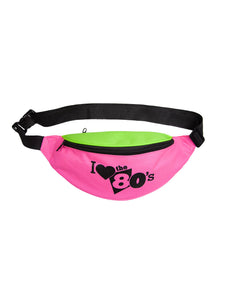 e-carnavalskleding-SYK Heuptasje neon roze en groen jaren-80