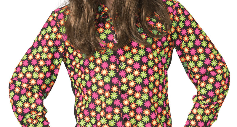 e-carnavalskleding-SYK Hippie blouse Flowering Fiercly