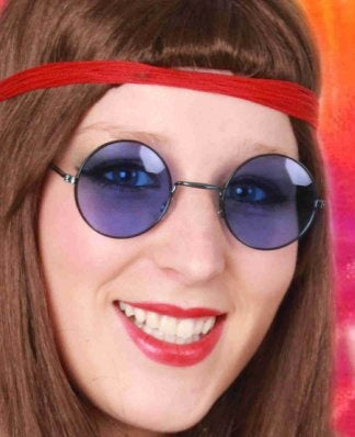 e-carnavalskleding-SYK Hippie bril blauwe glazen