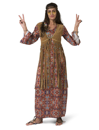 e-carnavalskleding-SYK Hippie jurk kostuum Elsemieke