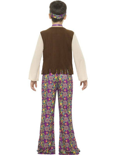 e-carnavalskleding-SYK Hippie kostuum jongen 116 - 128cm