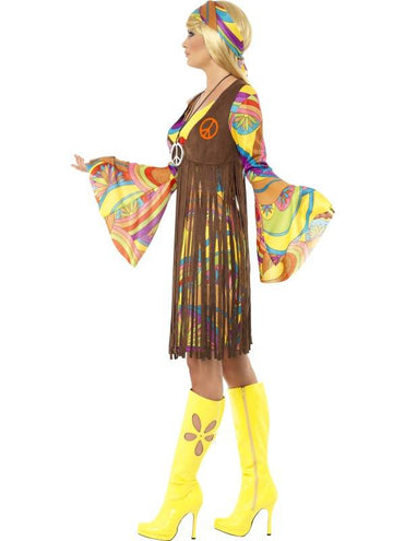 e-carnavalskleding-SYK Hippie pak Mable dames 1960s Medium