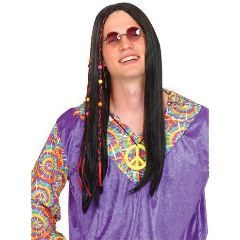 e-carnavalskleding-SYK Hippie peace pruik Tim