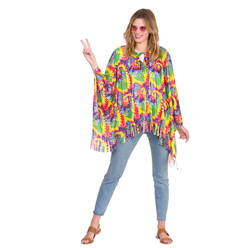 e-carnavalskleding-SYK Hippie poncho Sem unisex
