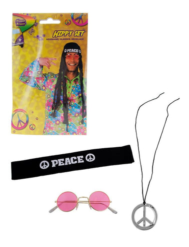 e-carnavalskleding-SYK Hippie set driedelig