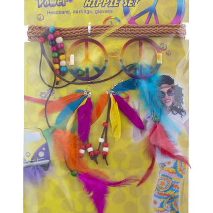 e-carnavalskleding-SYK Hippie verkleed set Pien 3-dlg