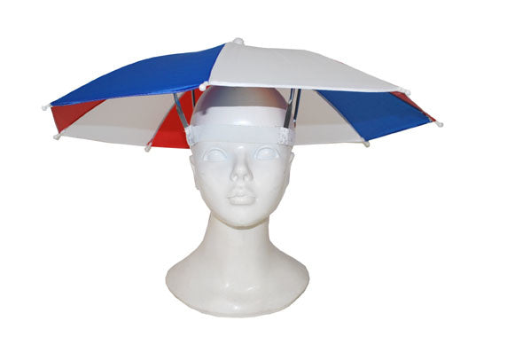 e-carnavalskleding-SYK Hoed met paraplu rood wit blauw