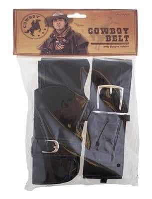 e-carnavalskleding-SYK Holster dubbel cowboy zwart