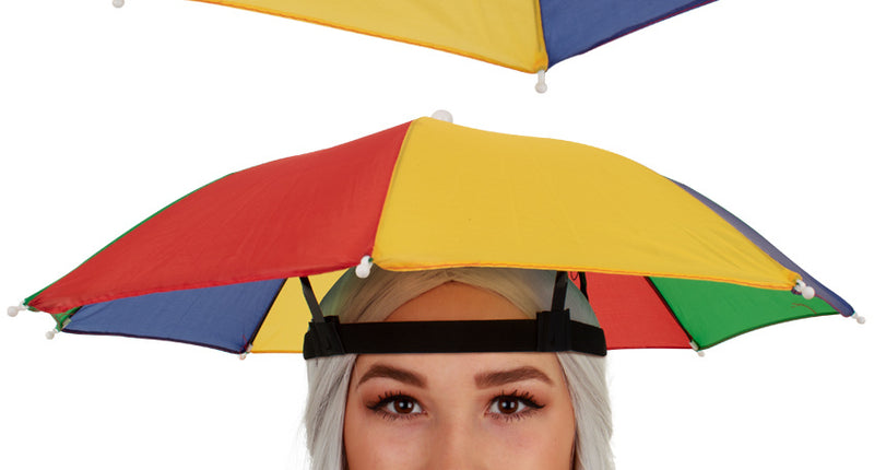 e-carnavalskleding-SYK Hoofd paraplu rood geel groen blauw