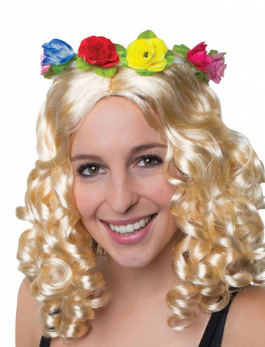 e-carnavalskleding-SYK Hoofdband Hawaii met bloemen