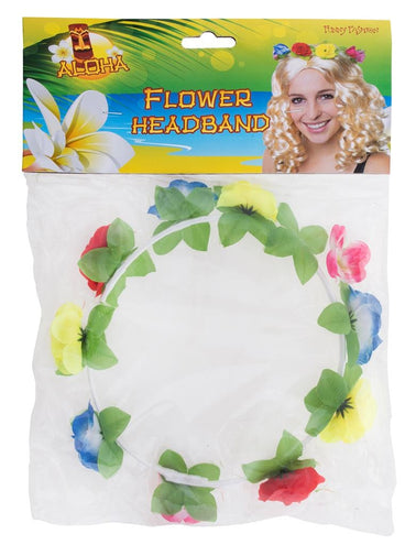 e-carnavalskleding-SYK Hoofdband Hawaii met bloemen