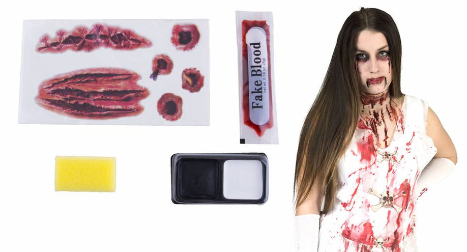 e-carnavalskleding-SYK Imitatie wonden en make-up set