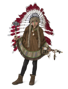 e-carnavalskleding-SYK Indianen pak poncho Moonlight  kinderen