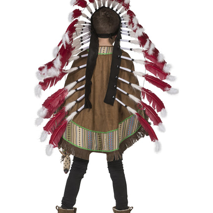e-carnavalskleding-SYK Indianen pak poncho Moonlight  kinderen