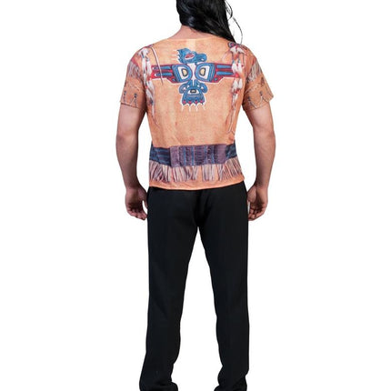 e-carnavalskleding-SYK Indianen shirt 3 D volwassenen