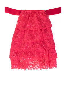 e-carnavalskleding-SYK Jabot kant luxe roze