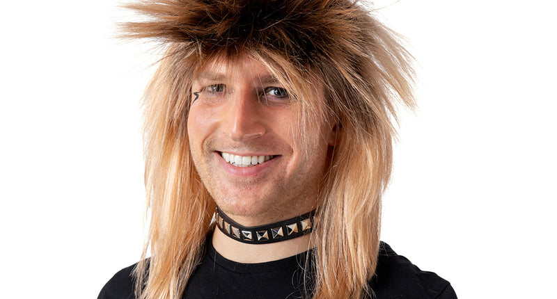 e-carnavalskleding-SYK Jaren 80 rock pruik blond Sasha