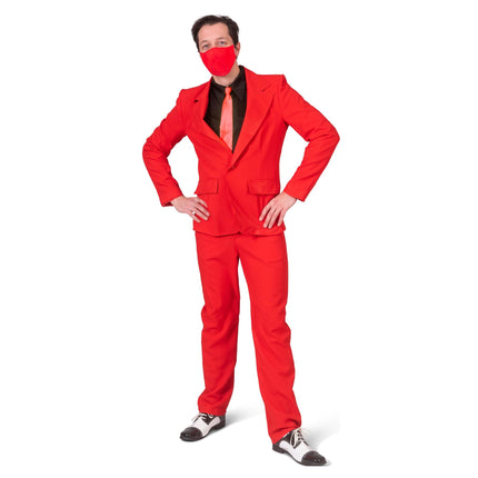 e-carnavalskleding-SYK Joker James kostuum rood