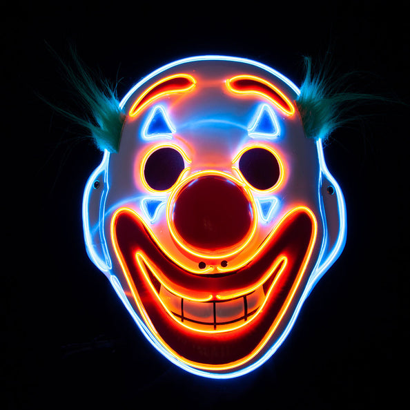 e-carnavalskleding-SYK Joker/clownsmasker lichtgevend