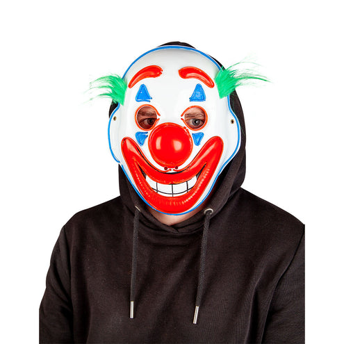 e-carnavalskleding-SYK Joker/clownsmasker lichtgevend