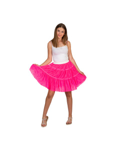 e-carnavalskleding-SYK Kanten petticoat Nikki in neon roze