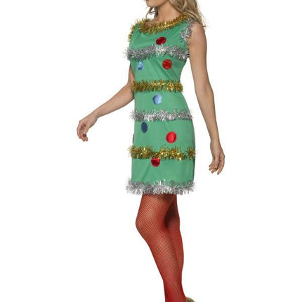 e-carnavalskleding-SYK Kerstboom jurkje Elisa Maat S