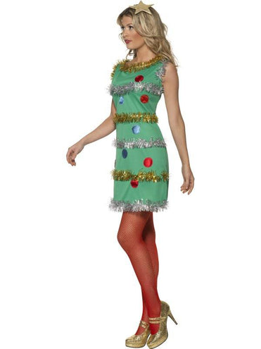 e-carnavalskleding-SYK Kerstboom jurkje Elisa Maat S