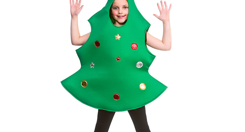 e-carnavalskleding-SYK Kerstboom pak kinderen met ster