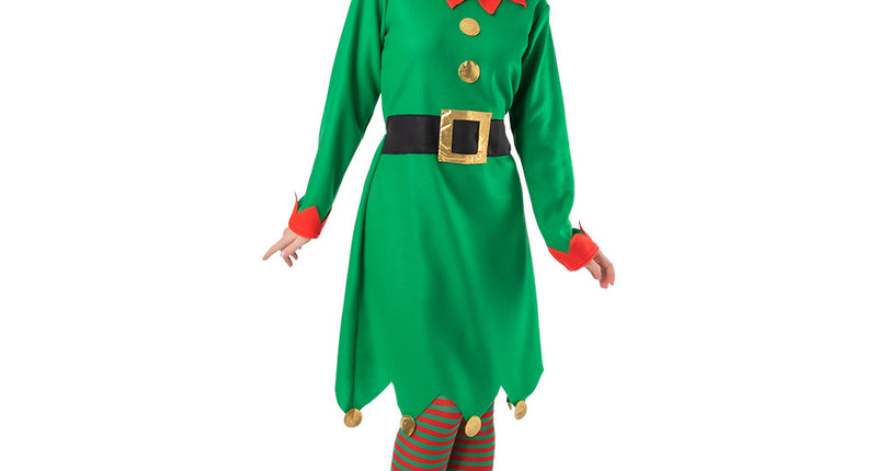 e-carnavalskleding-SYK Kerstjurk elf Charlotte dames