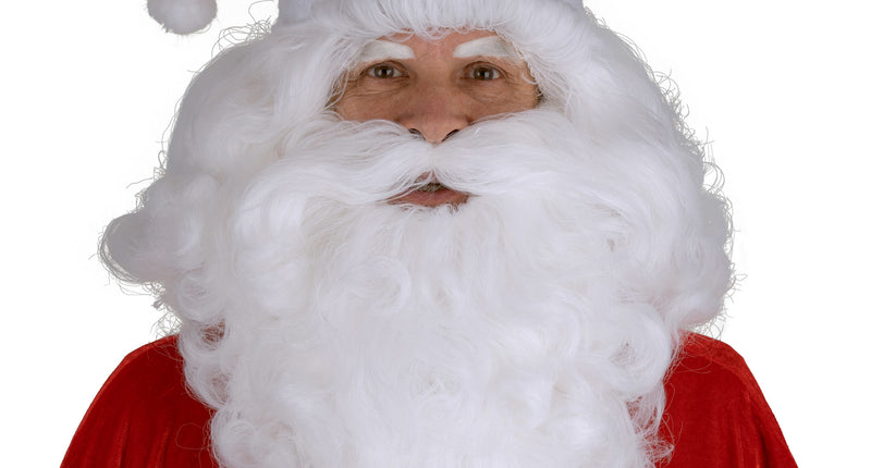 e-carnavalskleding-SYK Kerstman baard met pruik compleet