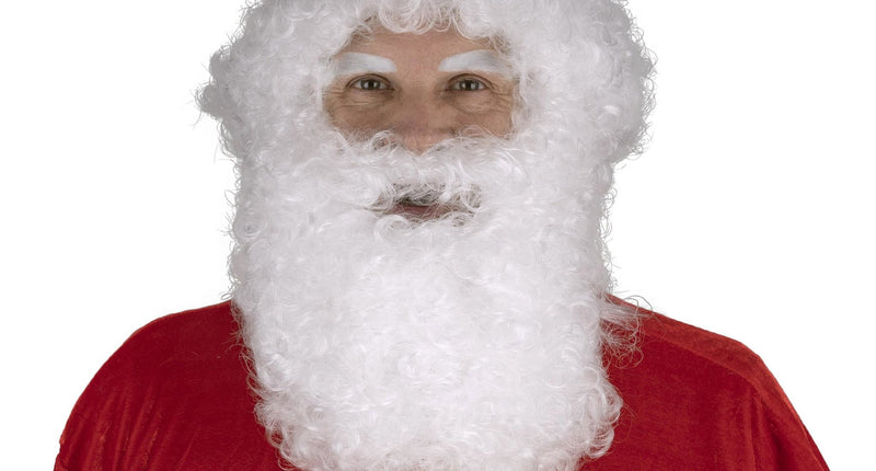 e-carnavalskleding-SYK Kerstman baard met pruik luxe