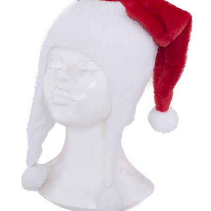 e-carnavalskleding-SYK Kerstmuts met oorwarmers