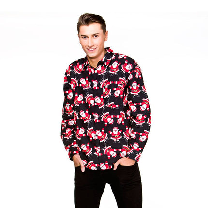 e-carnavalskleding-SYK Kerstshirt kerstmannetjes