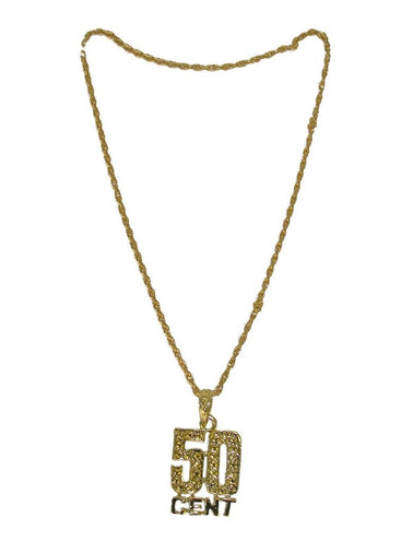 e-carnavalskleding-SYK Ketting 50 cent goud