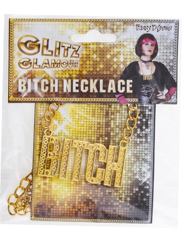 e-carnavalskleding-SYK Ketting bitch goud