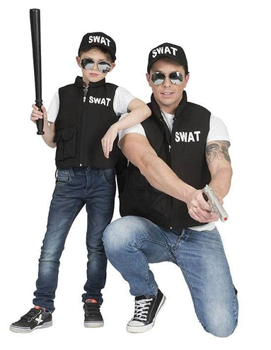 e-carnavalskleding-SYK Kogelvrij swat vest voor kids