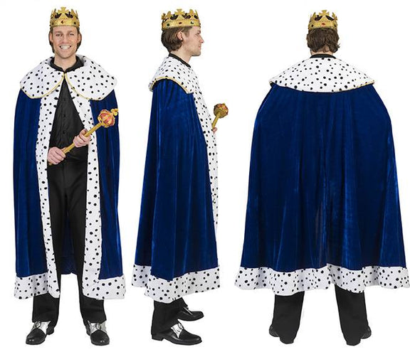 e-carnavalskleding-SYK Koningscape deluxe blauw