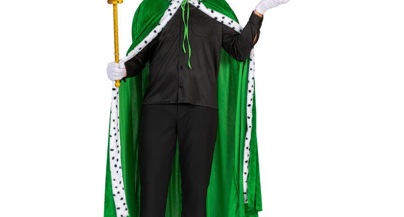 e-carnavalskleding-SYK Koningsmantel Patrick groen