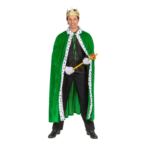 e-carnavalskleding-SYK Koningsmantel Patrick groen