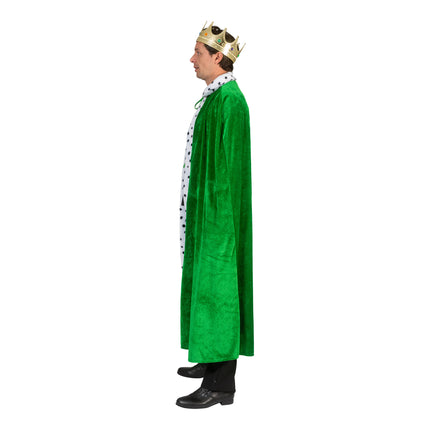 e-carnavalskleding-SYK Koningsmantel Patrick groen