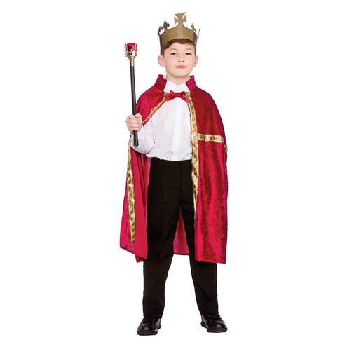 e-carnavalskleding-SYK Koningsmantel rood voor kinderen