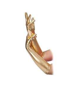 e-carnavalskleding-SYK Lange handschoenen in goud