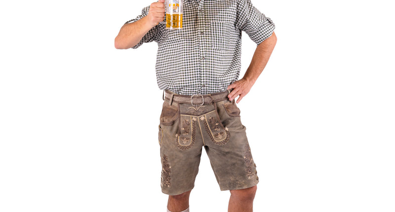 e-carnavalskleding-SYK Lederhosen Luka 100% Leer