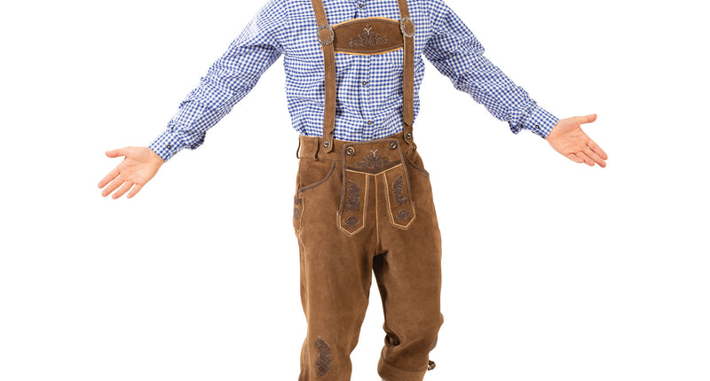 e-carnavalskleding-SYK Lederhosen Lux 100% Leer