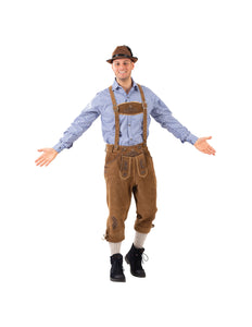 e-carnavalskleding-SYK Lederhosen Lux 100% Leer